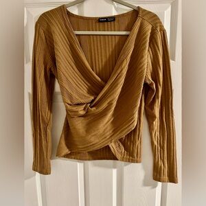 SHEIN ribbed knit sweater/top / Size Medium